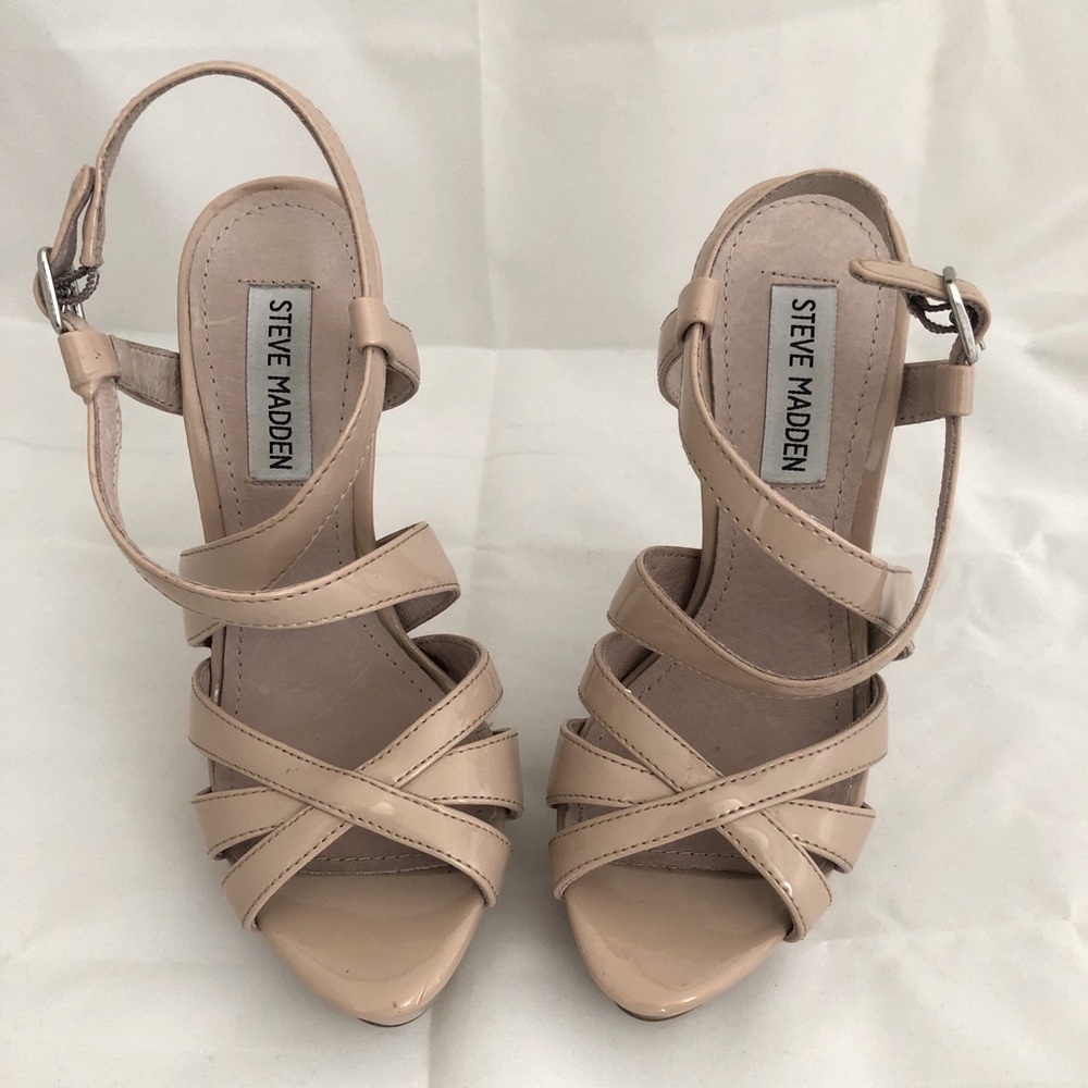 Steve Madden Nude Platform Heels Size 6.5